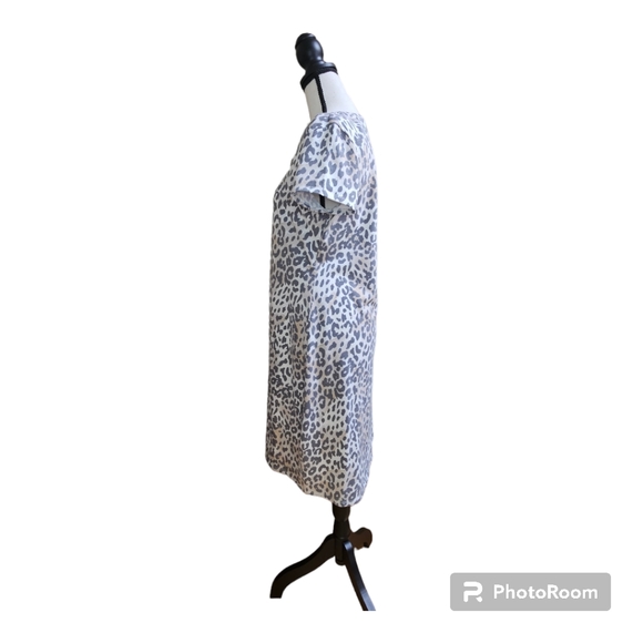 Marc New York - Andrew Marc Women’s Snow Leopard Dress Size L - Picture 8 of 12